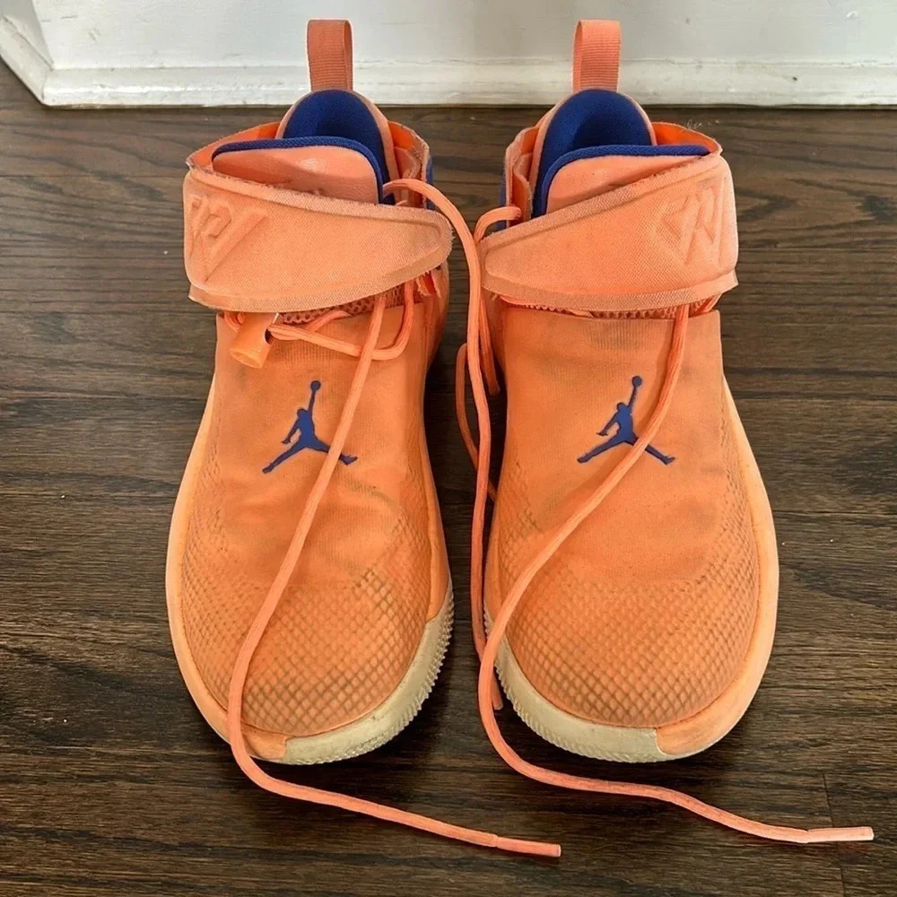 Nike Air Jordan why not zero sneakers Orange Sneakers Size 5.5 youth basketball